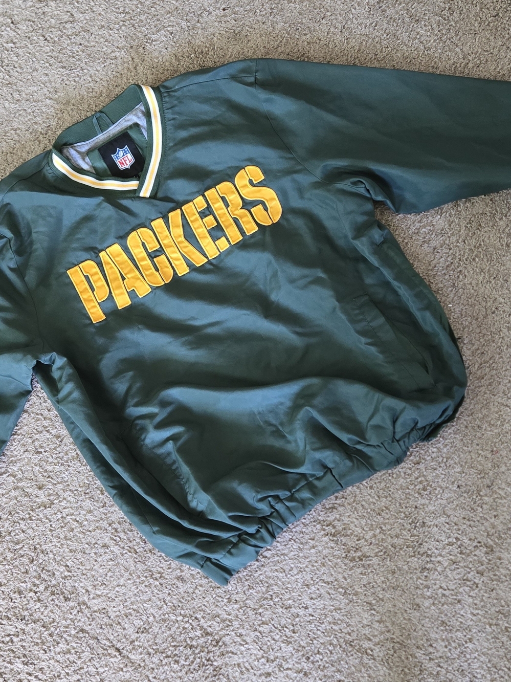 M Green Packers Pullover Jacket by NFL